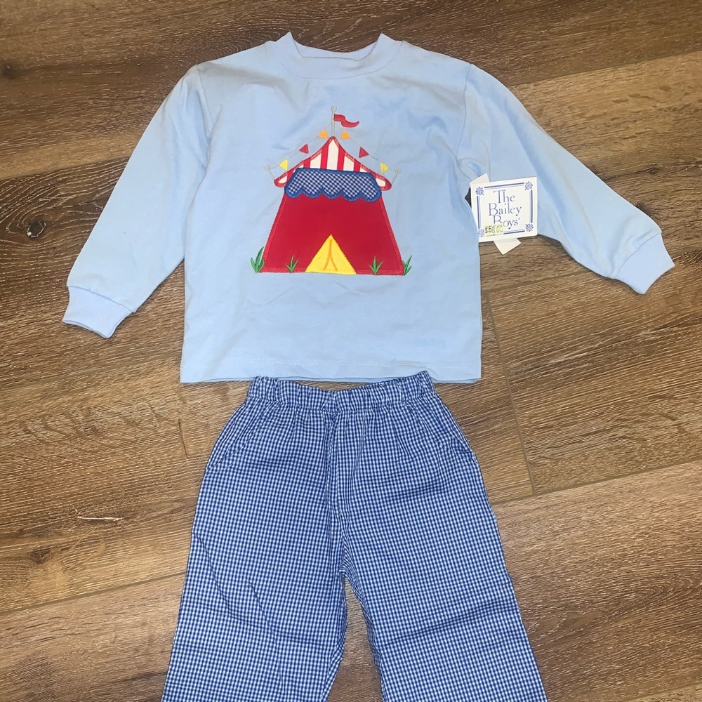 NWT The Bailey Boys Carnival Set